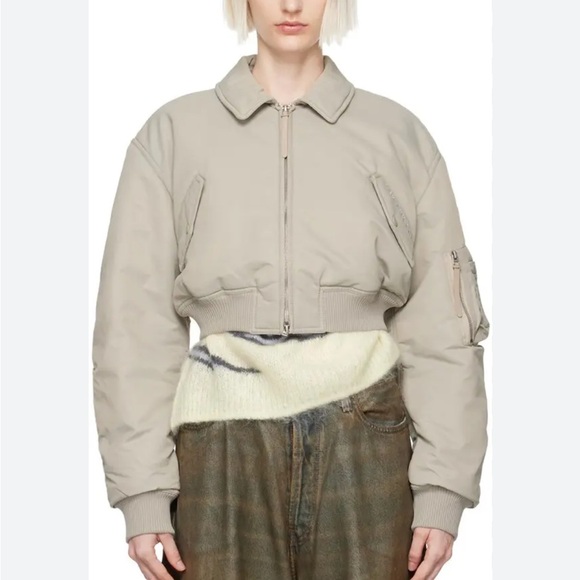 NWT Acne Studios Bomber Jacket in Fog Grey size 36 (S) - Picture 1 of 3